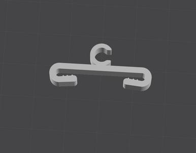 Clip for Fillament Tube with Flatcabel support