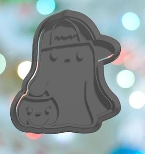 Halloween Cool Dude Ghost Cookie Cutter