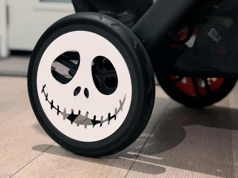 Jack Skellington wheel hub for Uppababy Vista V2