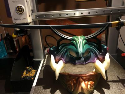 Mini Katana Mount for Samurai Mask