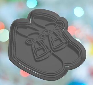 Baby Shower Baby Boy Boots Cookie Cutter