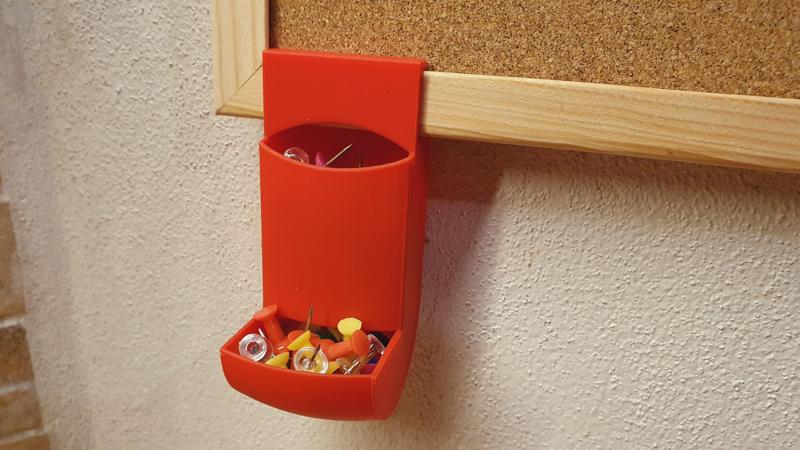 Push pin container