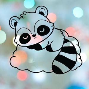 Racoon Sleeping On Cloud Cookie Cutter