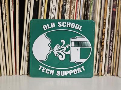 Old School tech support badge