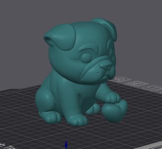 Bulldog_patita_heart-Cute Bulldog paw heart