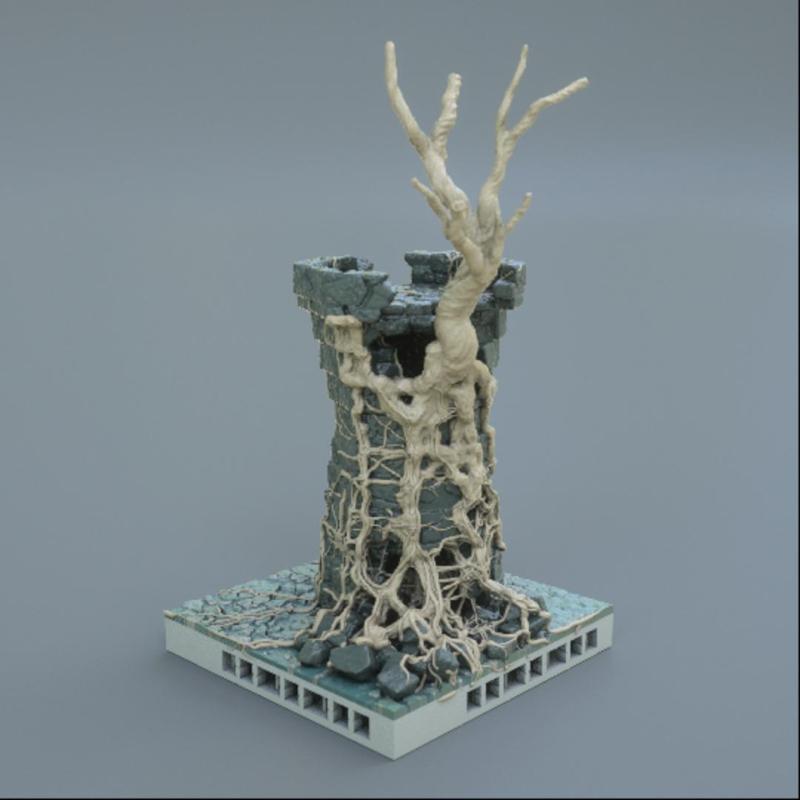 overgrown tower OpenLOCK and scatter