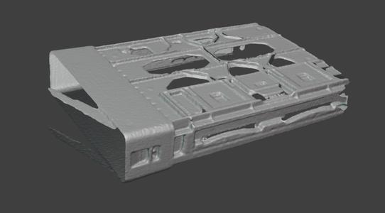 Ugreen Nasync HDD tray Scan raw with photos for modelling reference