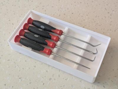 Hook and pick set SCA gridfinity holder