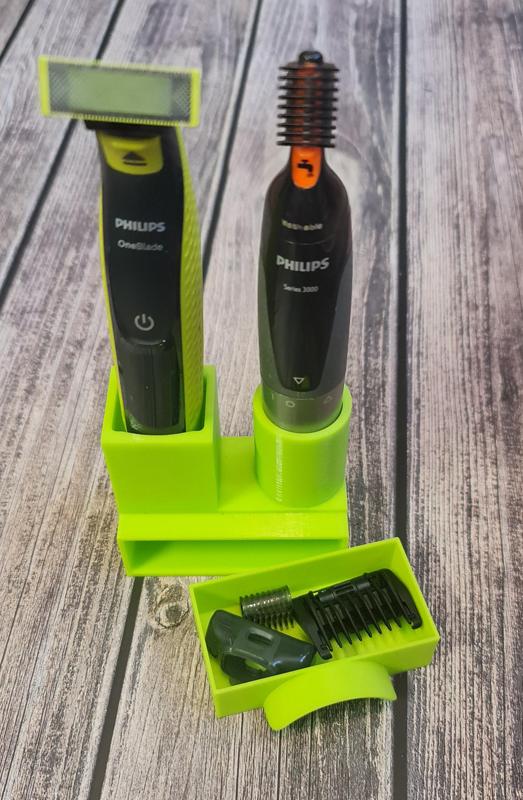 Philips shaver and trimmer stand with drawer for accessories