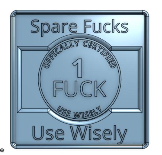 F-ck Coin holder - gridfinity