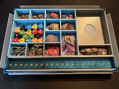 Warcrow Range Ruler Tray, compatible with the Gamegenic Token Silo 
