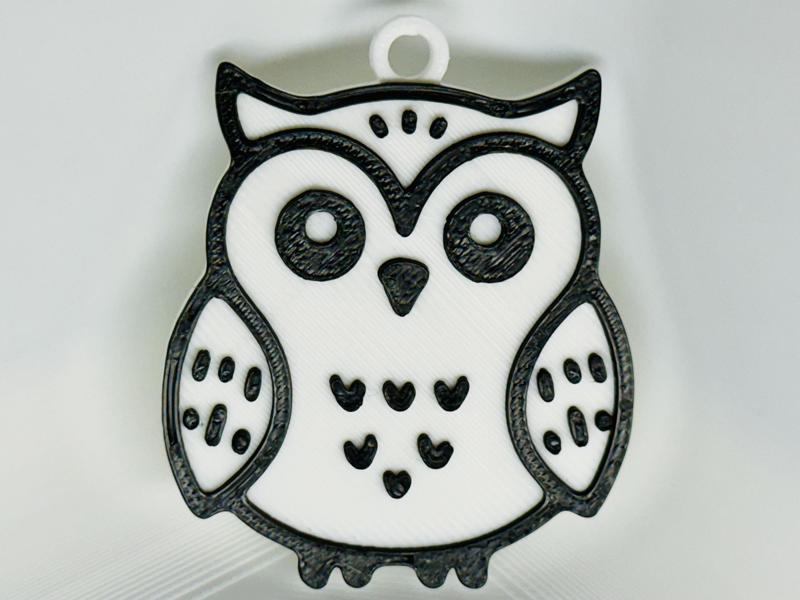 Cute Owl Keychain