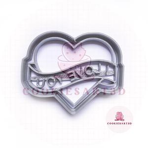 I Love You Heart Cookie Cutter / I Love You Heart Cookie Cutter