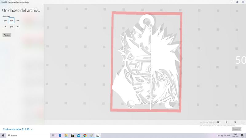llavero sasuke y naruto rikudo