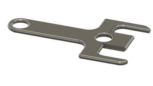 Card Ice scrapper handle