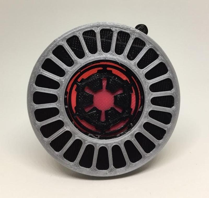 Star Wars Death Star Window with hidden Empire Symbol