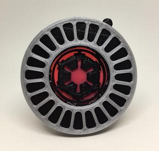 Star Wars Death Star Window with hidden Empire Symbol