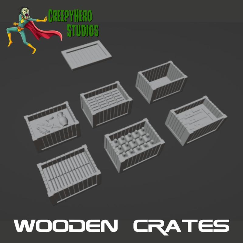 Pulp Wooden Crates