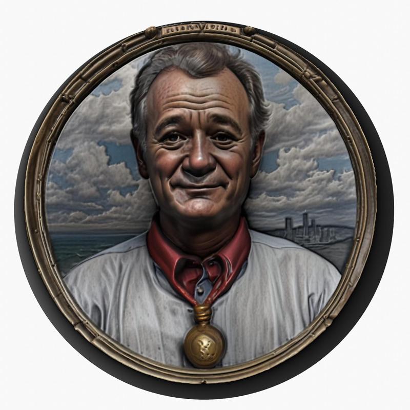 Bill Murray medallion pendant