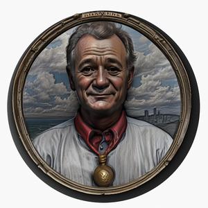 Bill Murray medallion pendant