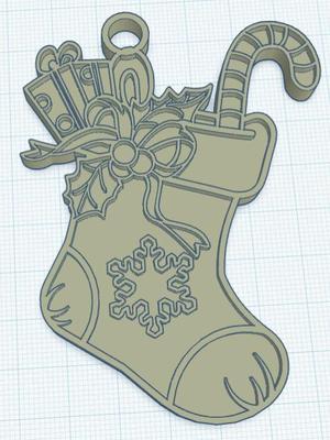 Hanging Christmas Boot