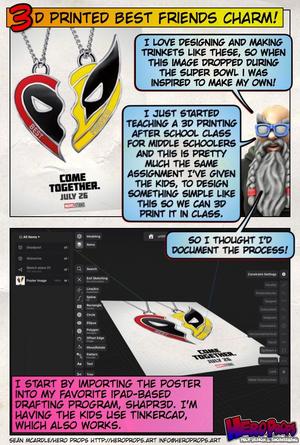 Best Friends charm from Deadpool & Wolverine