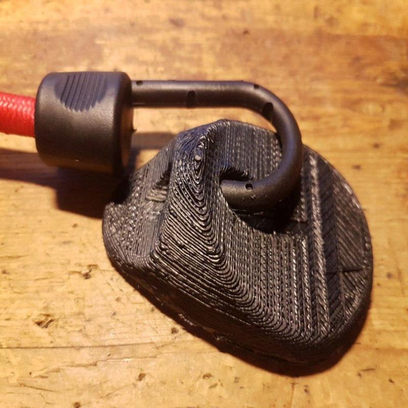 Velcro cargo mount for car boot