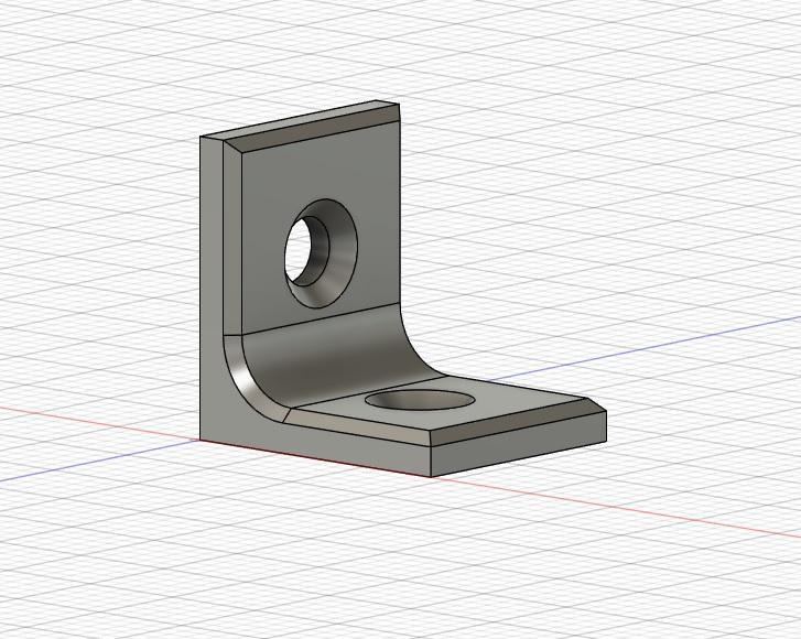 Parametric L corner bracket shaped