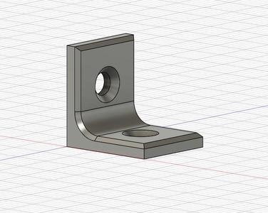 Parametric L corner bracket shaped
