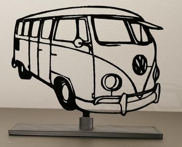VW Bus "2D to 3D art" Designer Ed van der Heijden
