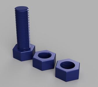 Double thread bolt