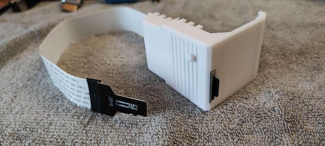 mSD Xtender adapter housing for Amiga 600