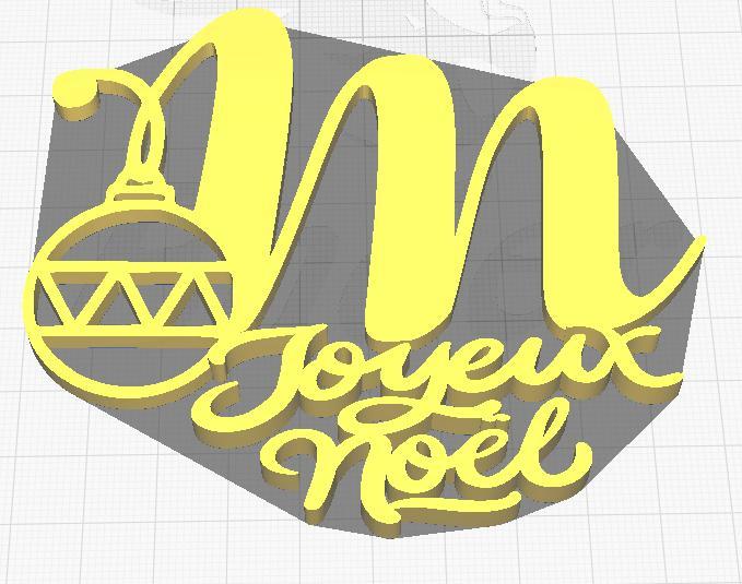 christmas decoration letter M