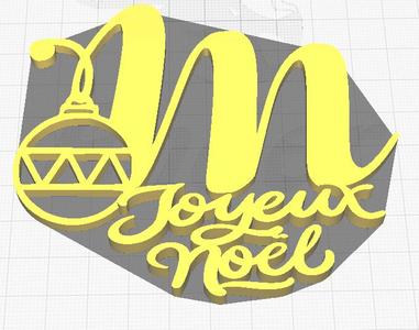 christmas decoration letter M