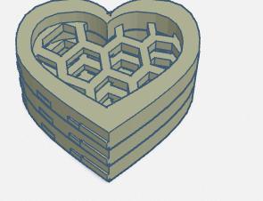 heart in a varanoi pattern
