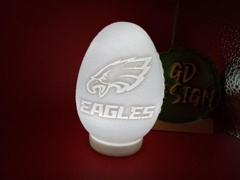 Philadelphia Eagles Football EASTER EGG FILLABLE AND OR TEALIGHT