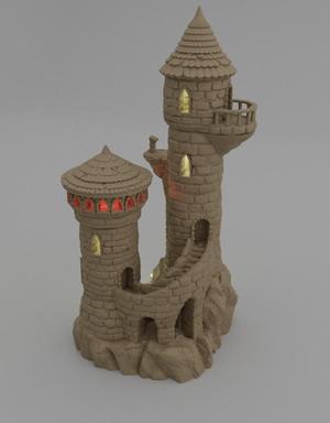 Small Magician Tower - Tabletop Terrain - 28 MM
