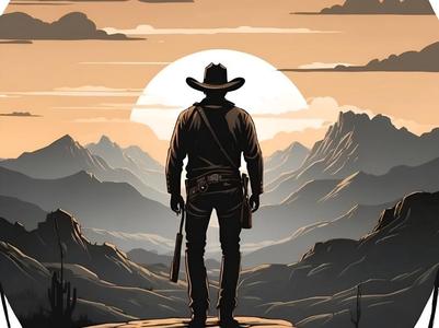 Old Guns Western art