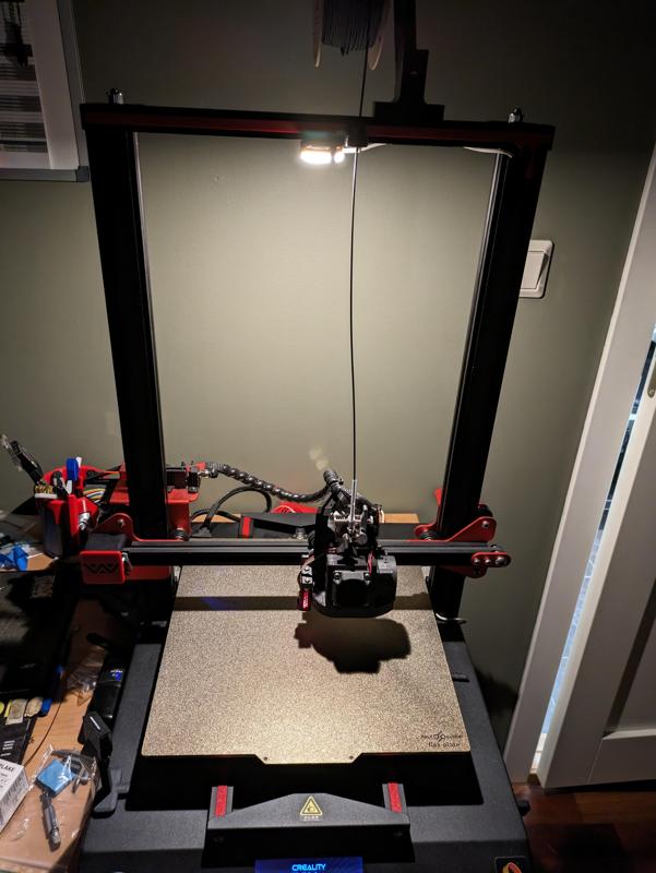 3D Printer Light - IKEA Kapplake Mount for Aluminum Extrusion