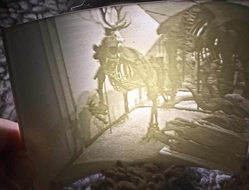 Short-Faced Bear Lithophane