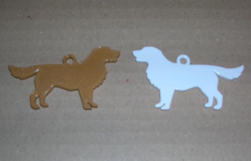 Golden Retriever Keychain