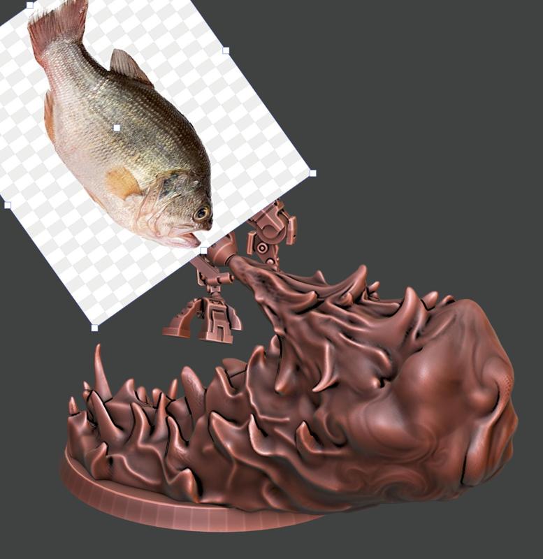 2pi fish war suit flamethrower flight stand