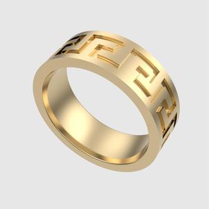 Elegant  Meander Greek Ring 3D print