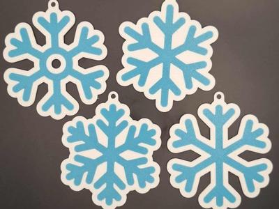 Snowflake Christmas tree ornaments