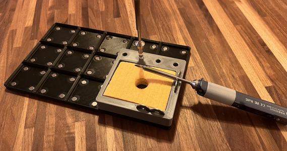 Gridfinity Soldering iron support (with sponge)