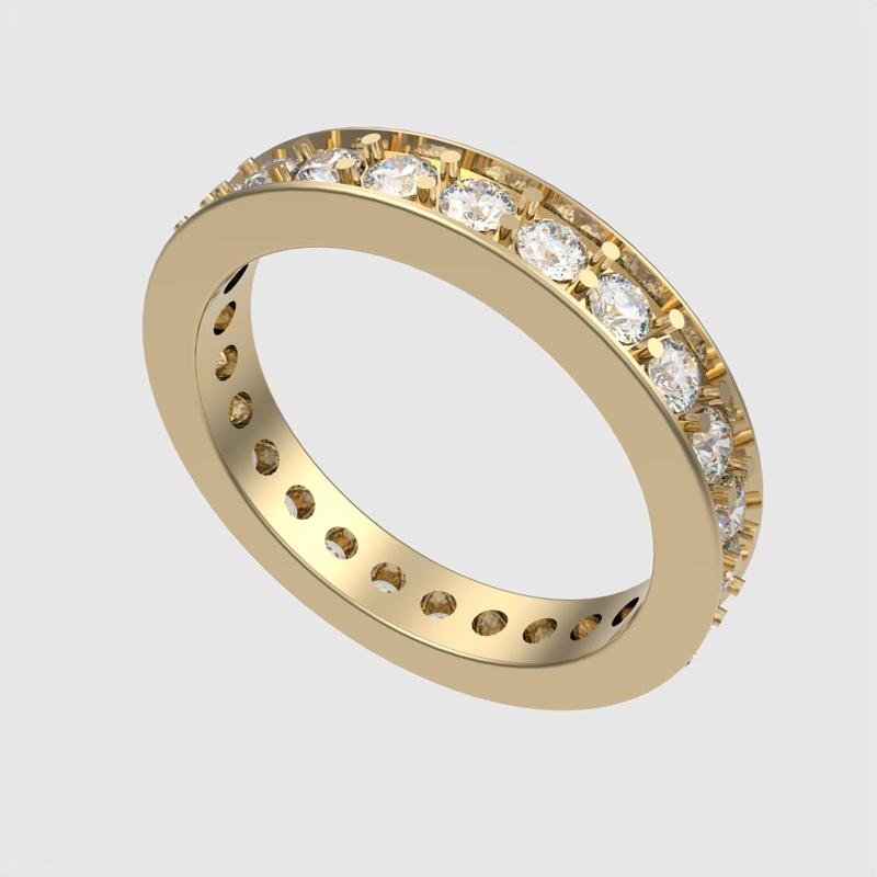 Classic Full Row Eternity Ring 3D print