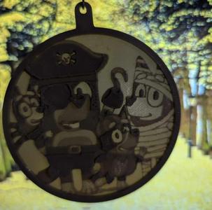 Bluey Halloween MINI lithopane