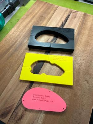 Small Electric Guitar Control Cavity Router Template