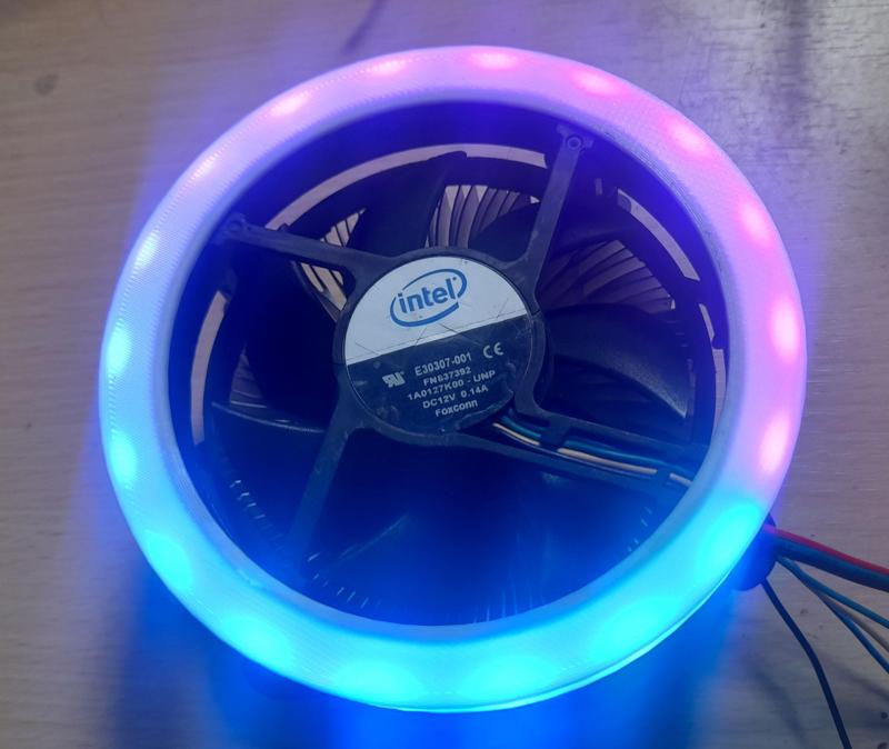 Argb halo for intel stock cooler
