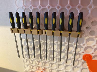 needle file holder for multiboard